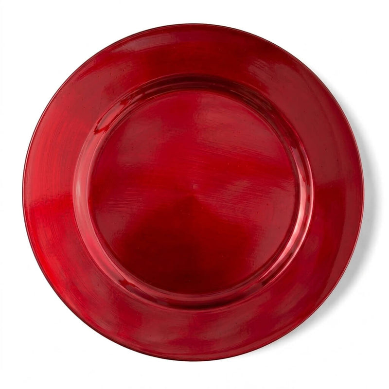 Richland Plain Charger Plate 13" Red Set of 12 - thumbnail number 1