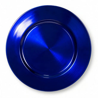 Richland Plain Charger Plate 13" Royal Blue Set of 12