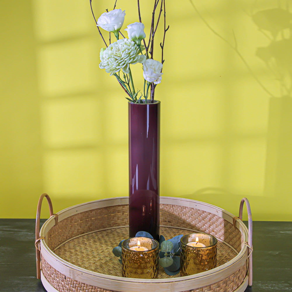 richland corine cylinder vase mauve set of 6