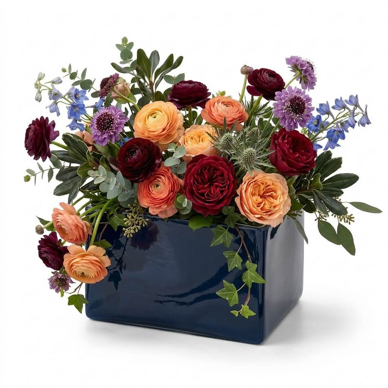 Richland Marlee Square Vase Navy Blue - thumbnail number 2