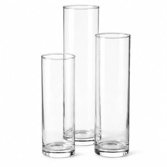 Richland Sloan Cylinder Vase 9.75", 11.75" & 13.75" Set of 3
