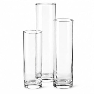 Richland Sloan Cylinder Vase 9.75", 11.75" & 13.75" Set of 3