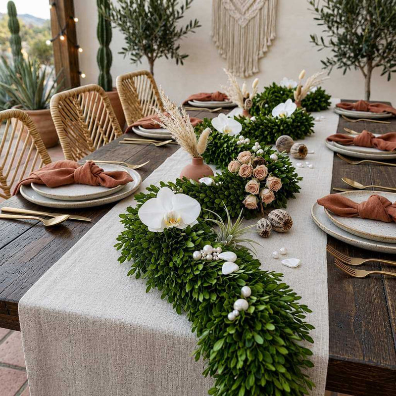 Richland Preserved Boxwood Garland 70" - thumbnail number 2