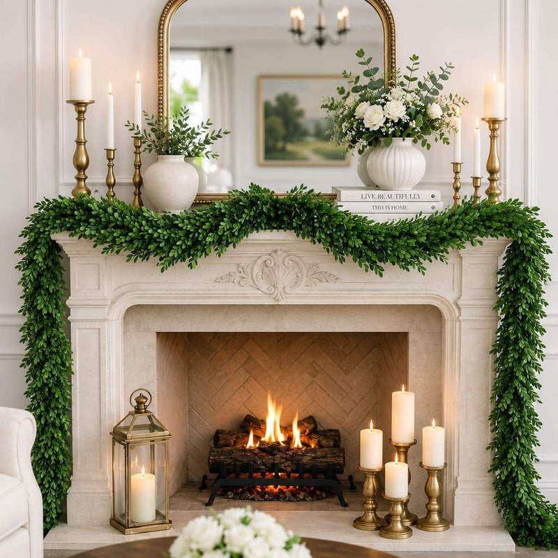 Richland Preserved Boxwood Garland 70" - thumbnail number 8