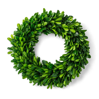 Richland Preserved Boxwood Wreath 8” - thumbnail number 1