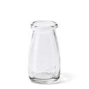 Rhea Bud Vase with a classic milk bottle shape and Lait en poudre embossed text - thumbnail number 1