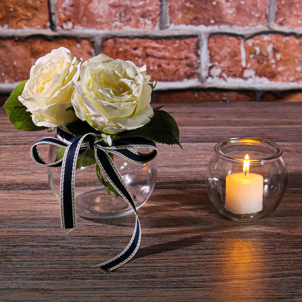 Richland Bubble Ball Vase with Rim 3" Set of 12