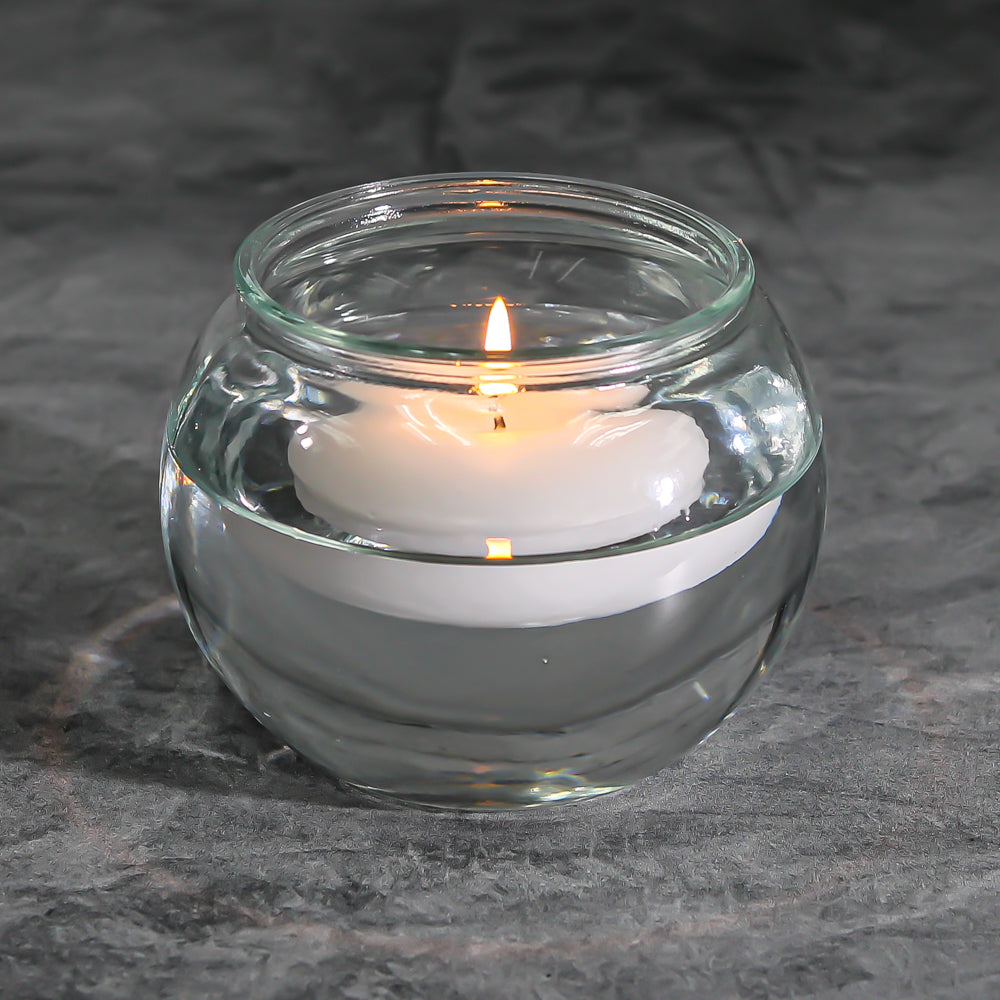 Richland Bubble Ball Vase with Rim 4" 