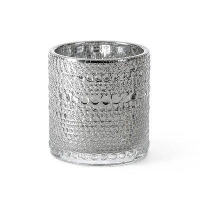 Richland Mercury Candle Holder Pearly Silver Small Set of 6