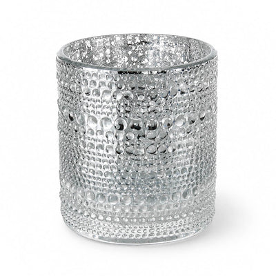 Richland Mercury Candle Holder Pearly Silver Large Set of 6