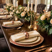 A rose gold napkin ring on a folded napkin - thumbnail number 6