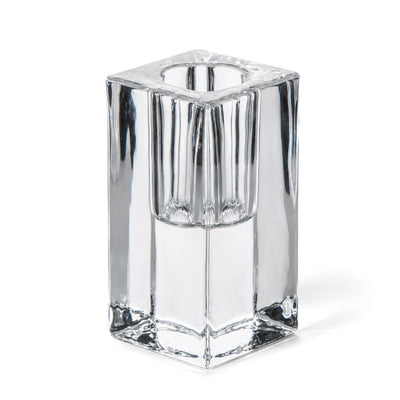 Richland Square Glass Taper Candle Holder 3" Set of 6