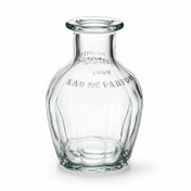 Vintage French parfum glass bottle with fluted design on a white background - thumbnail number 1
