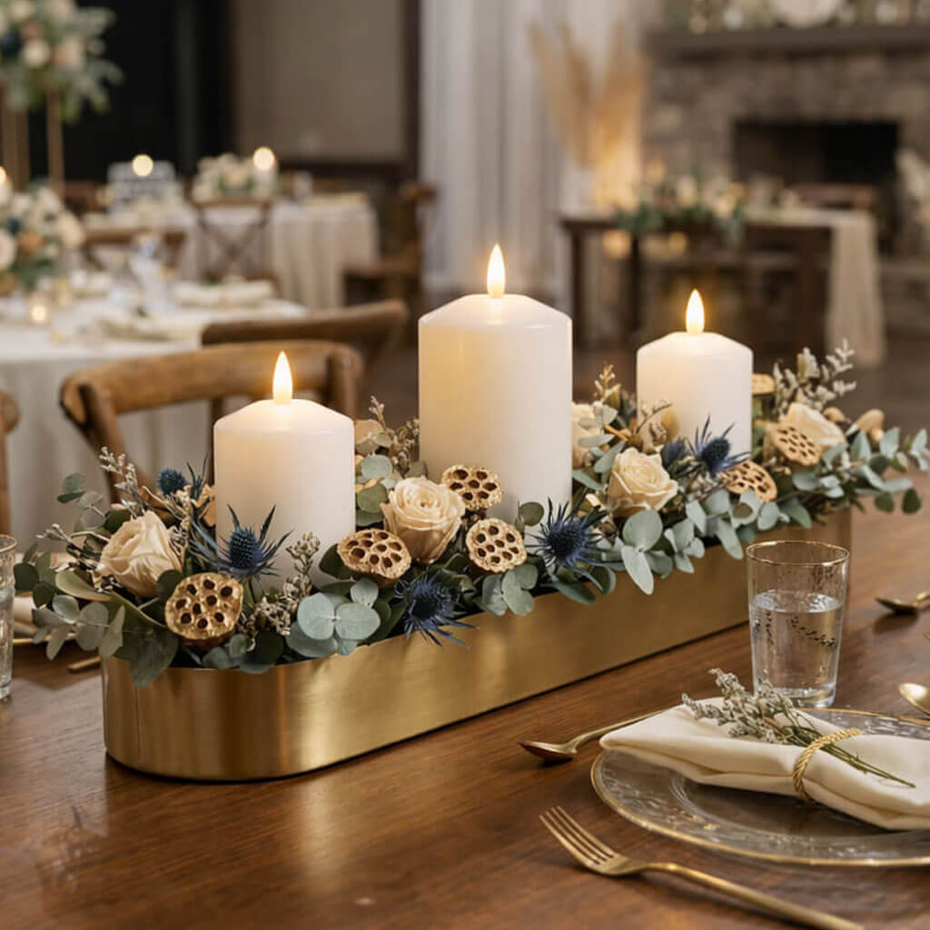 Richland 3"X6" Bullet LED Wax Candle Set of 12