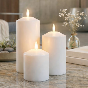 Richland 3"X6" Bullet LED Wax Candle Set of 12