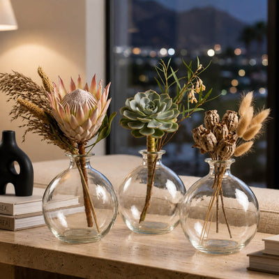 Jolie Vase set with assorted desert-style botanicals on a modern table - thumbnail number 6