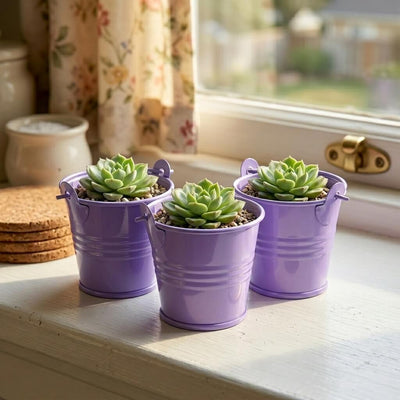 Richland 2" Iron Favor Bucket, Purple Set of 100 - thumbnail number 8