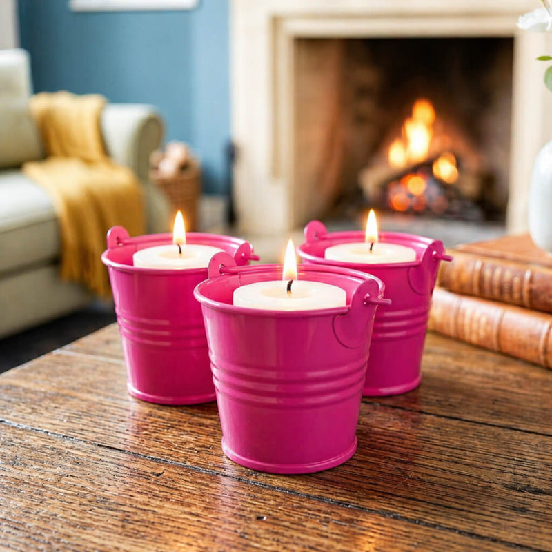 Richland 2" Iron Favor Bucket, Fuchsia Set of 25 - thumbnail number 8