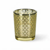 Richland Gold Lattice Glass Holder - Small Set of 12 - thumbnail number 2