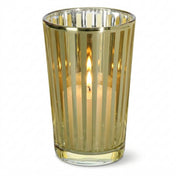 Richland Gold Stripe Glass Holder - Large Set of 12 - thumbnail number 3