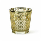 Richland Gold Lattice Glass Holder - Medium Set of 6 - Archived - thumbnail number 2