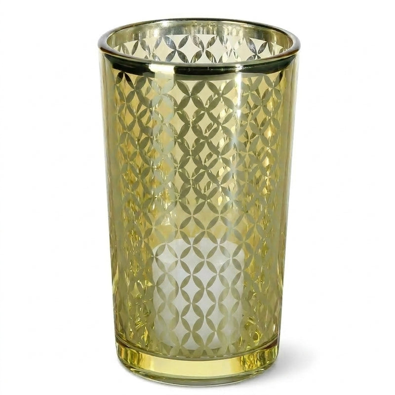 Richland Gold Lattice Glass Holder - Large Set of 12 - thumbnail number 2