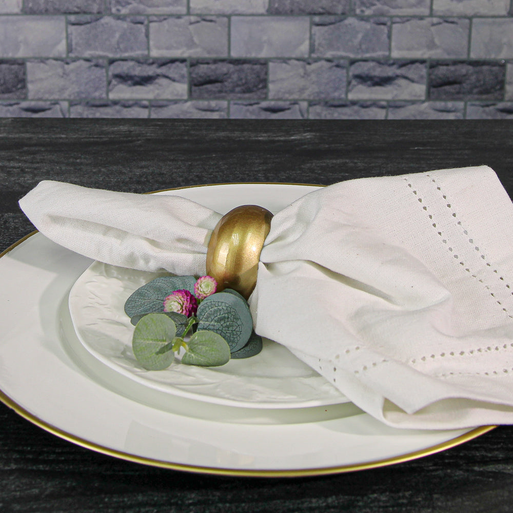 Richland Napkin Ring 2.3" Gold Set of 12