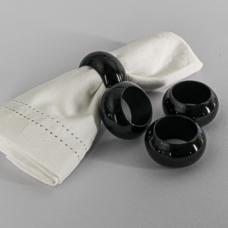 Richland Napkin Ring 2.3" Black - thumbnail number 2