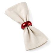 Richland Napkin Ring 2.3" Red Set of 4 - thumbnail number 2