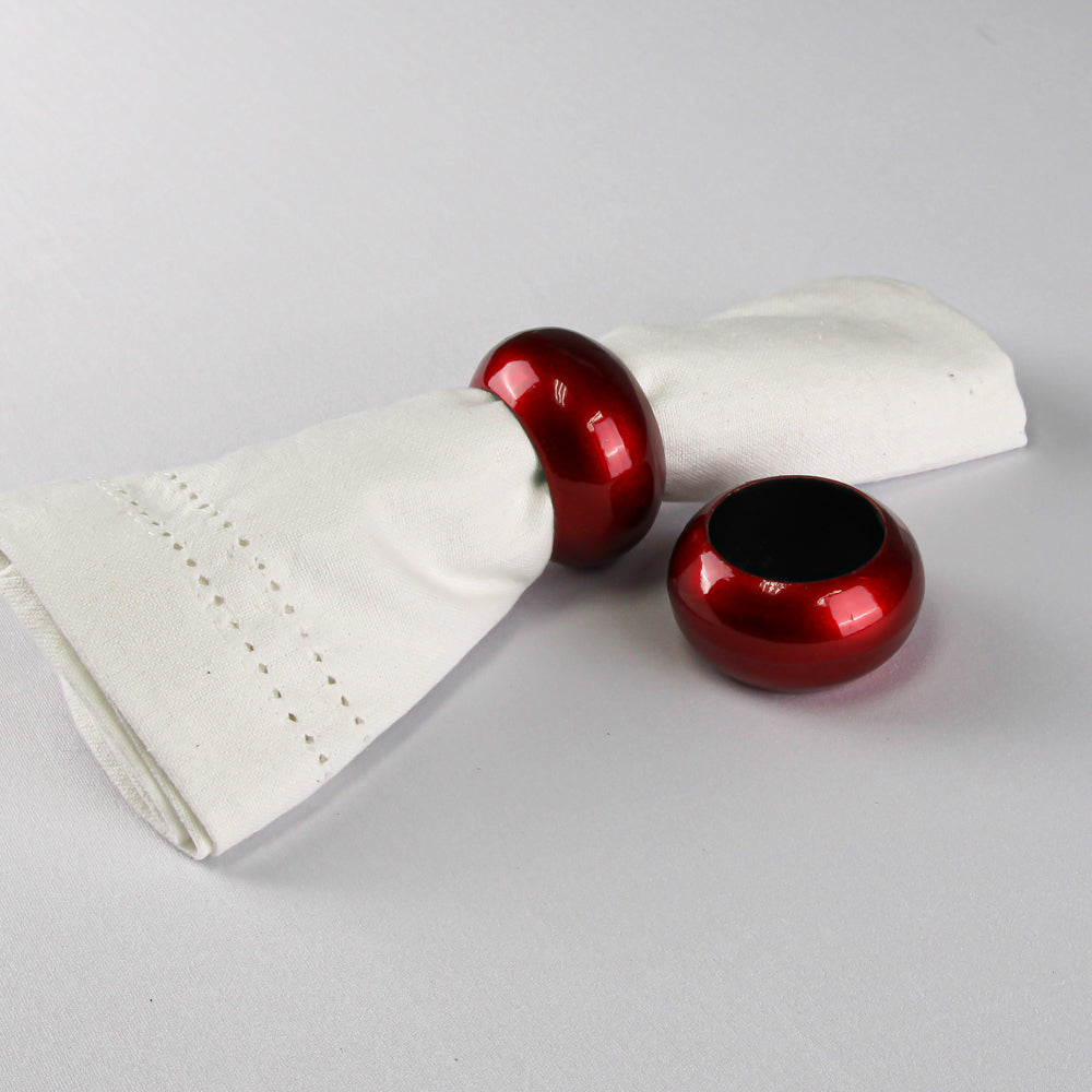 Richland Napkin Ring 2.3" Red