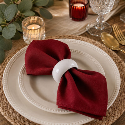 Richland Napkin Ring 2.3" White Set of 48 - thumbnail number 11