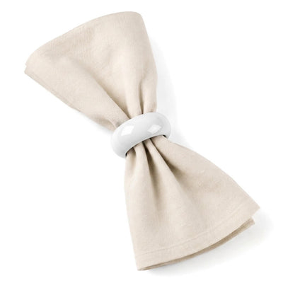 Richland Napkin Ring 2.3" White Set of 48 - thumbnail number 2