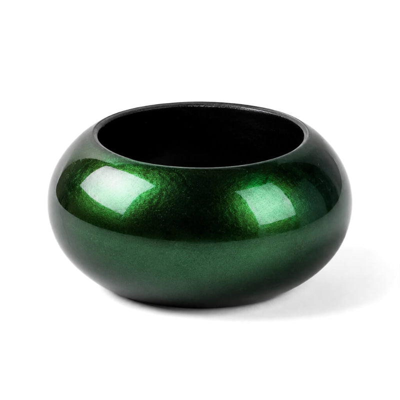 Richland Napkin Ring 2.3" Forest Green Set of 12 - thumbnail number 1