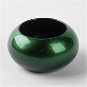 Richland Napkin Ring 2.3" Forest Green Set of 4 - thumbnail number 1
