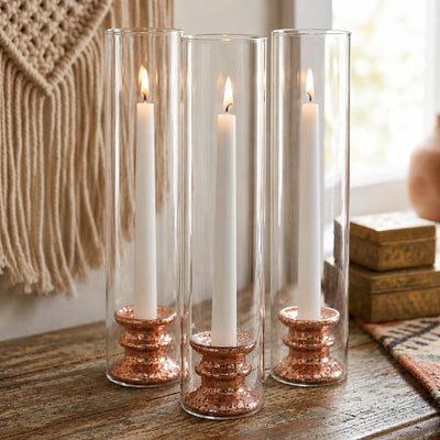 Richland Athena Taper Candle Holder Rose Gold Set of 12 - thumbnail number 7