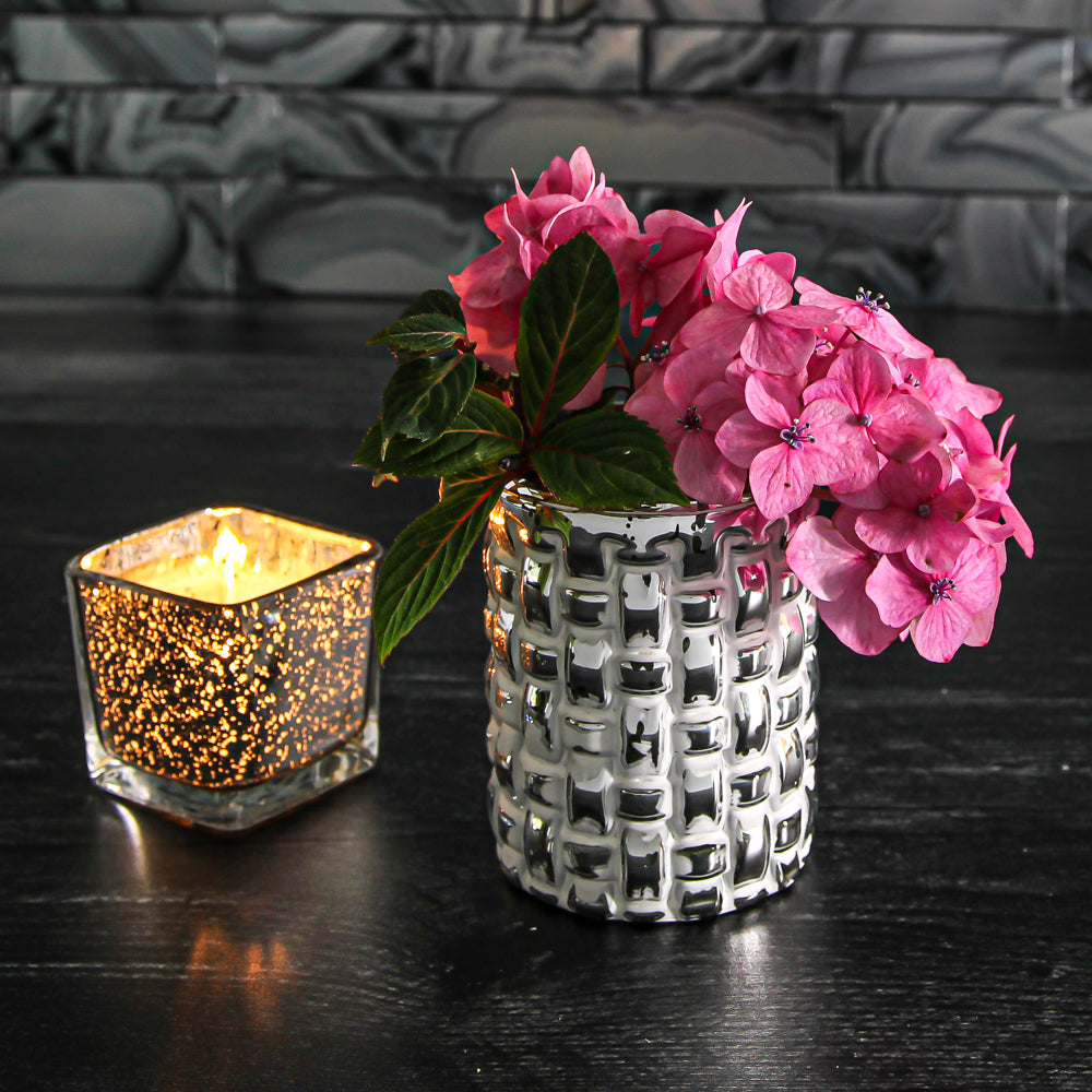 Richland Mosaic White Vase