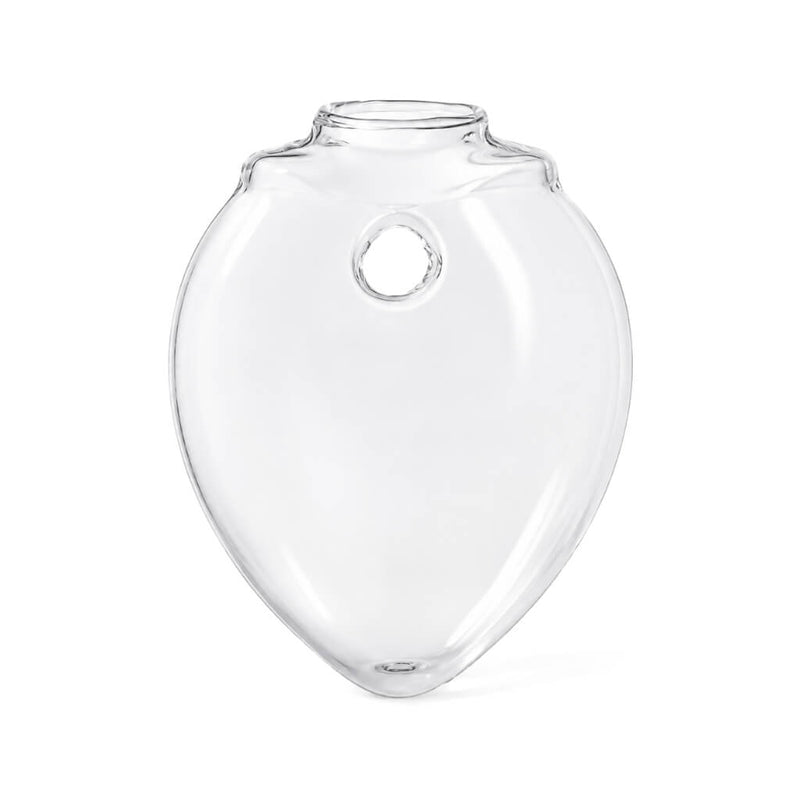 Clear glass Haven Wall Vase with a teardrop shape for wall mounting - thumbnail number 1