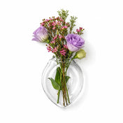 Haven Wall Vase with a floral arrangement of purple flowers - thumbnail number 3