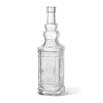Richland Vintage Square Glass Bottle Clear