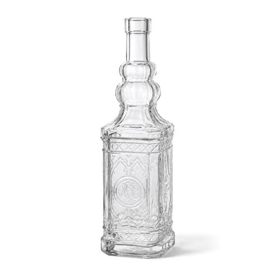 Richland Vintage Square Glass Bottle Clear