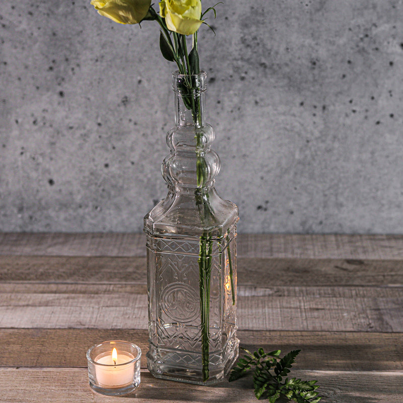 Richland Vintage Square Glass Bottle Clear - thumbnail number 2