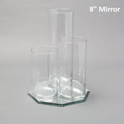 Eastland Octagon Mirror and Cylinder Vase Centerpiece Set of 48 - thumbnail number 3