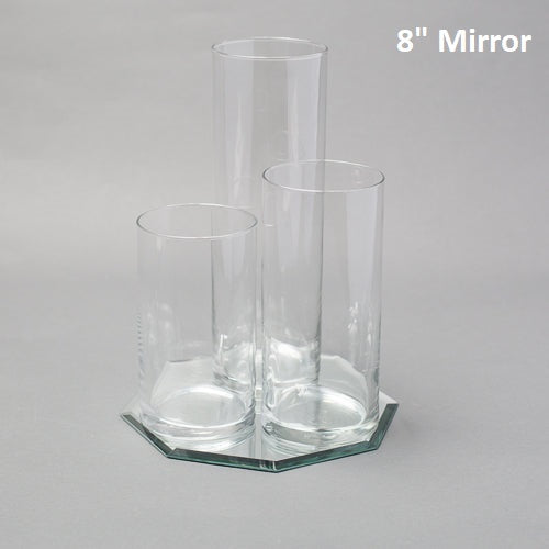 Eastland Octagon Mirror and Cylinder Vase Centerpiece Set of 48 - thumbnail number 3