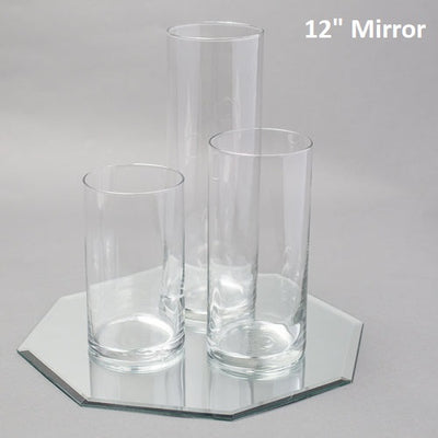 Eastland Octagon Mirror and Cylinder Vase Centerpiece Set of 48 - thumbnail number 4