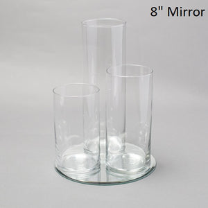 Eastland Round Mirror and Cylinder Vase Centerpiece Set of 4