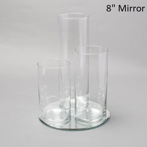 Eastland Round Mirror and Cylinder Vase Centerpiece Set of 48 - thumbnail number 4