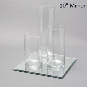 Eastland Square Mirrors and Cylinder Vases Centerpiece Set of 48