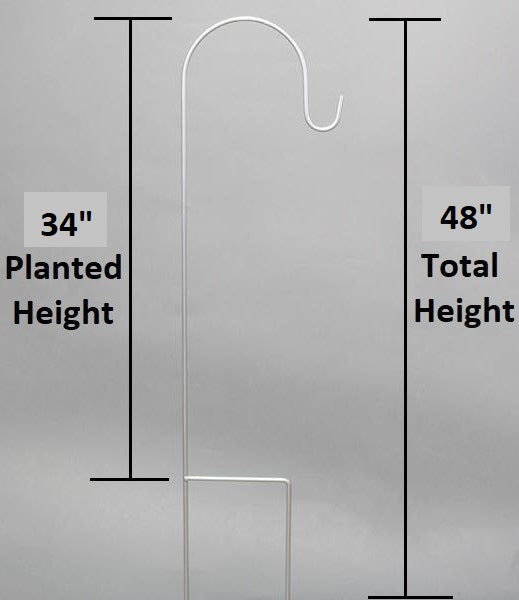 Eastland Silver Shepherd Hook 48" Set of 10
