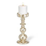 Richland Pillar Holder Unique Mercury Bubble - 11" - Set of 6 - thumbnail number 3