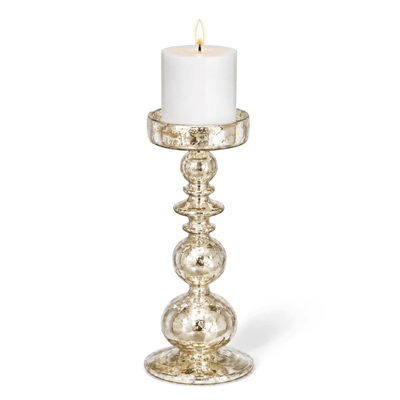 Richland Pillar Holder Unique Mercury Bubble - 11" - Set of 6 - thumbnail number 3
